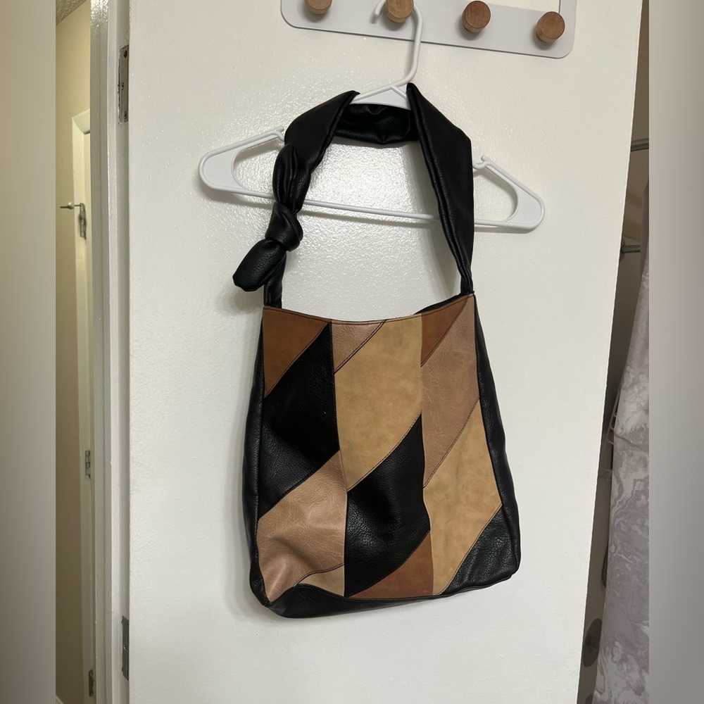Cute faux leather tote bag